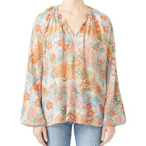 New Elizabeth and James Chance Silk Blouse Size Medium